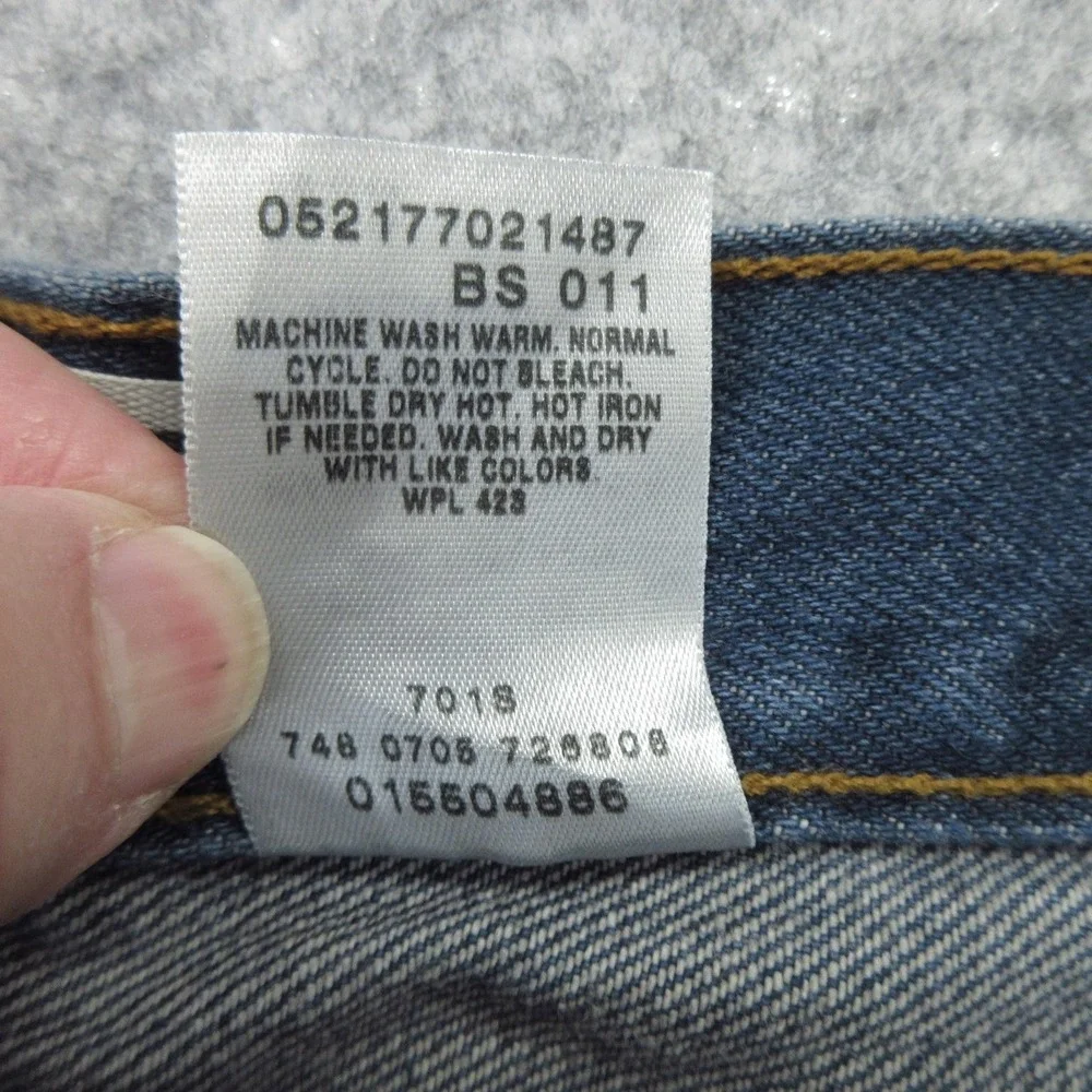 Vintage Levis 550 Jeans Mens 58x32 Relaxed Fit Big & Tall Denim Zip Fly NOS